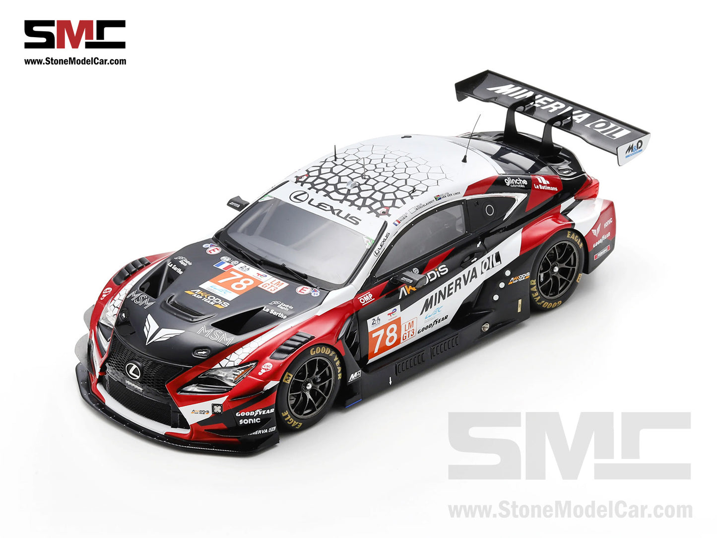 Lexus RC F GT3 Akkodis ASP Team No.78 Le Mans 24H 2024 1:18 Spark 18S448