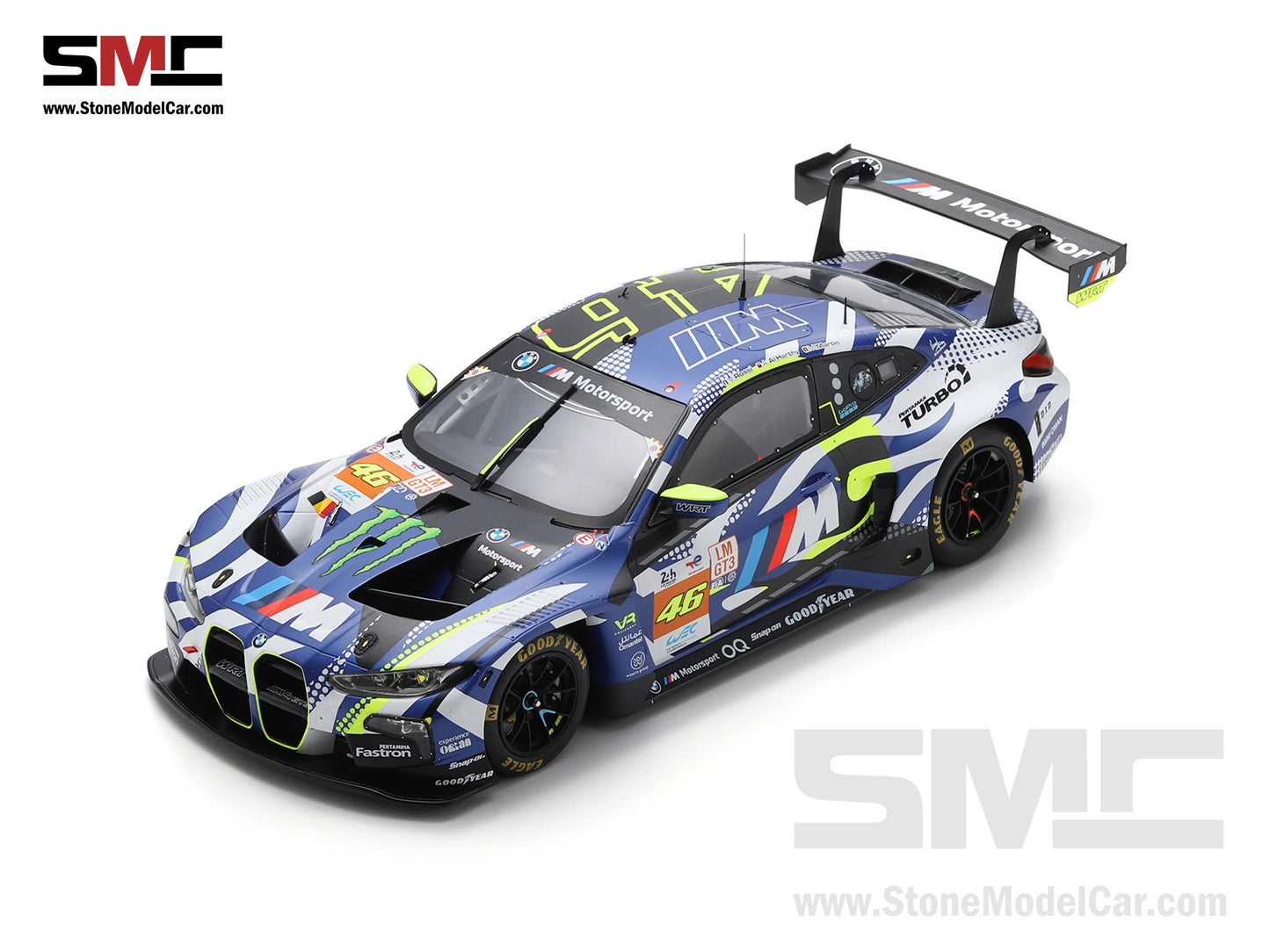 BMW M4 GT3 No.46 V. Rossi - A. Al Harthy - M. Martin Team WRT Le Mans 24H 2024 1:18 Spark 18S669