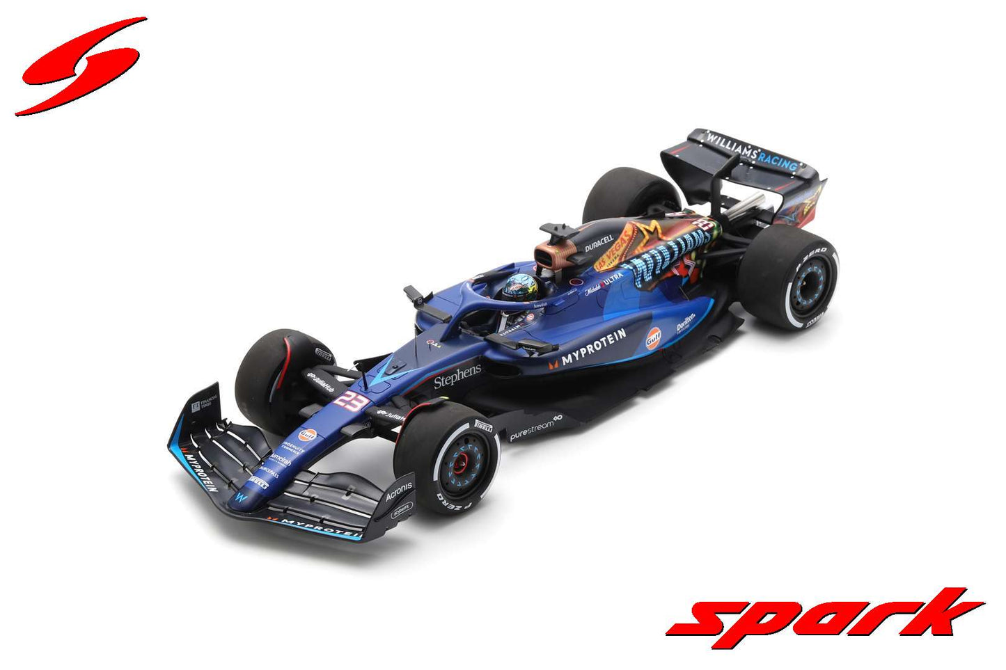 Williams F1 FW45 #23 Alexander Albon US Las Vegas GP 2023 1:18 Spark 18S973