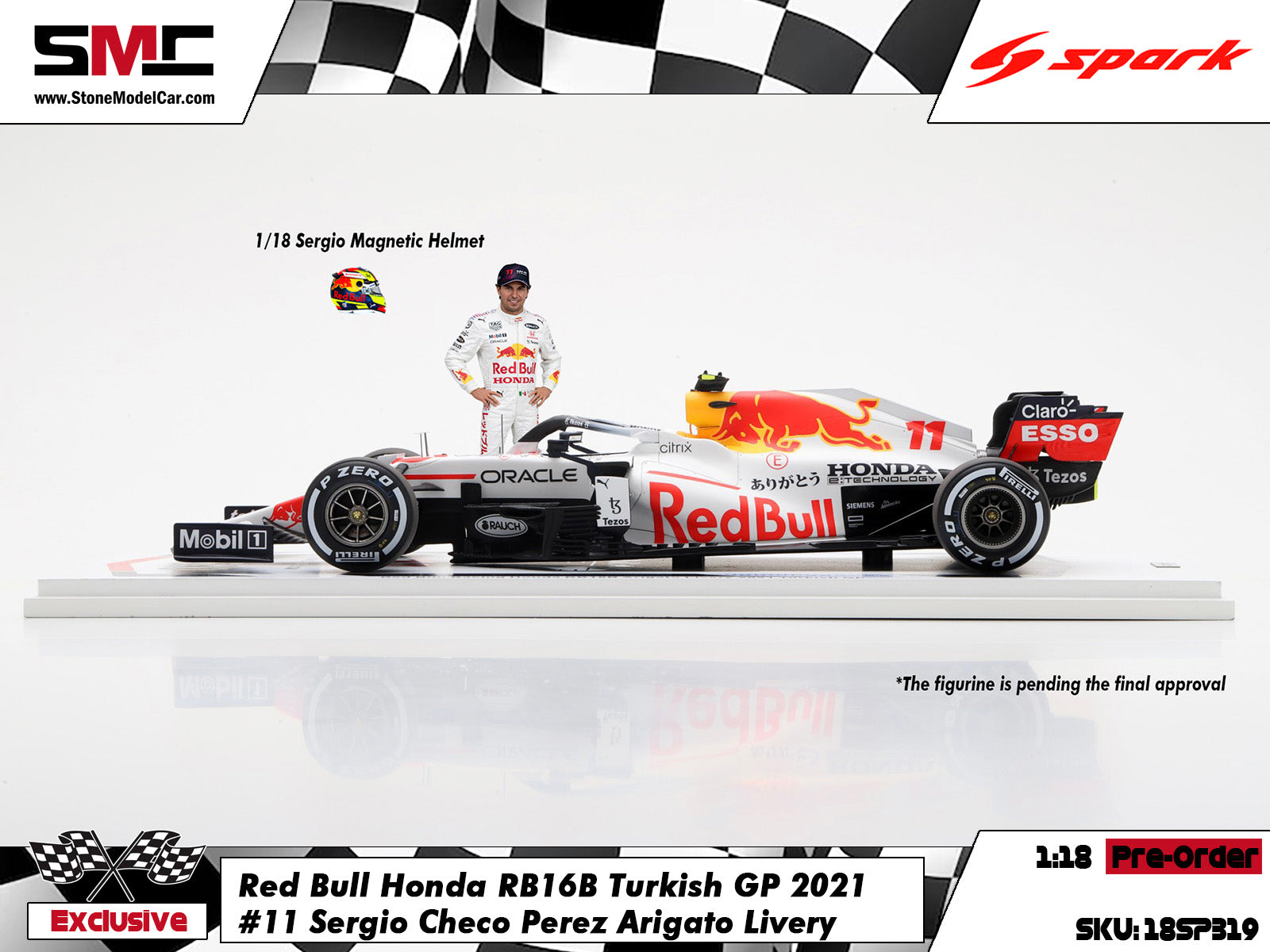 Pre-Order] Red Bull F1 RB16B #11 Sergio Perez 2021 Turkish GP
