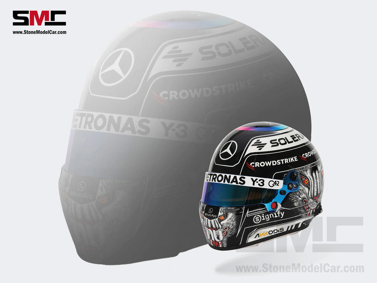 Mercedes F1 W17 #12 Kimi Antonelli Japanese GP 2026 Winner Y-3 Wolf BELL 1:2 Miniature Helmet