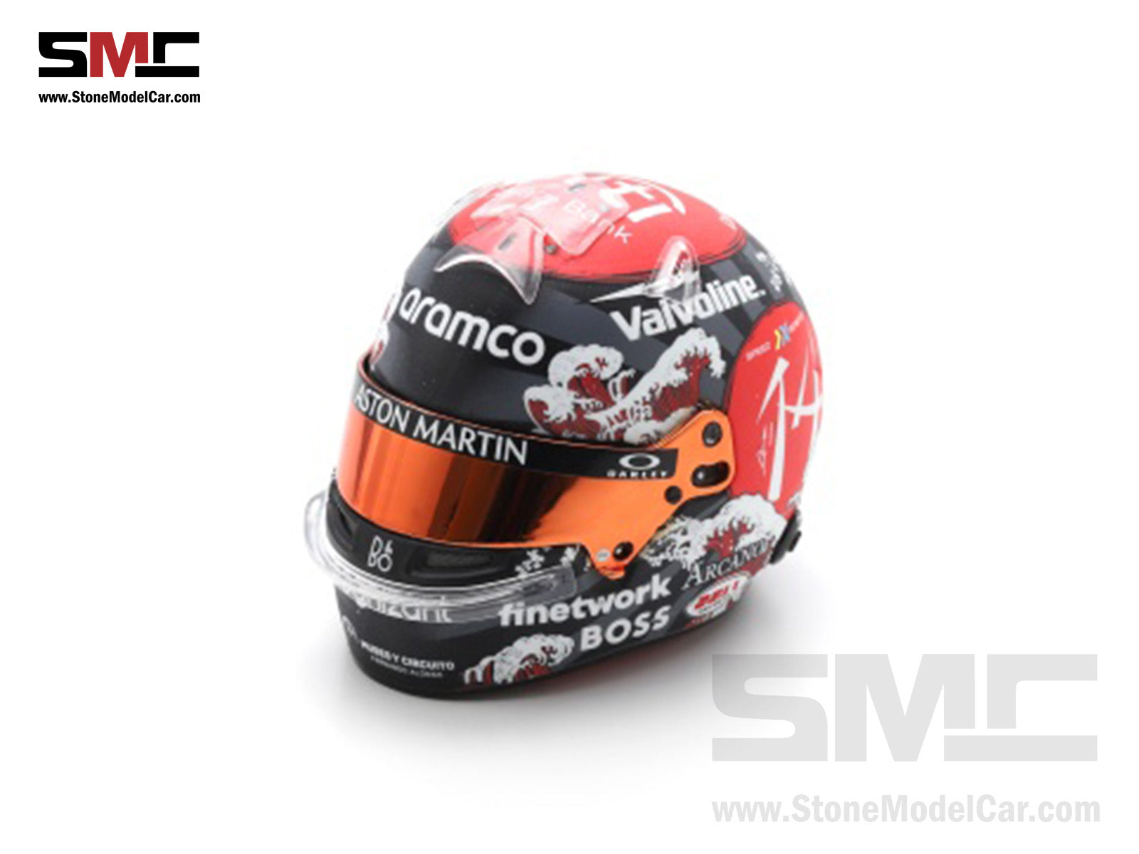 Lando Norris 2024 Japanese GP McLaren F1 Mini Helmet (1:5 Scale) Spark