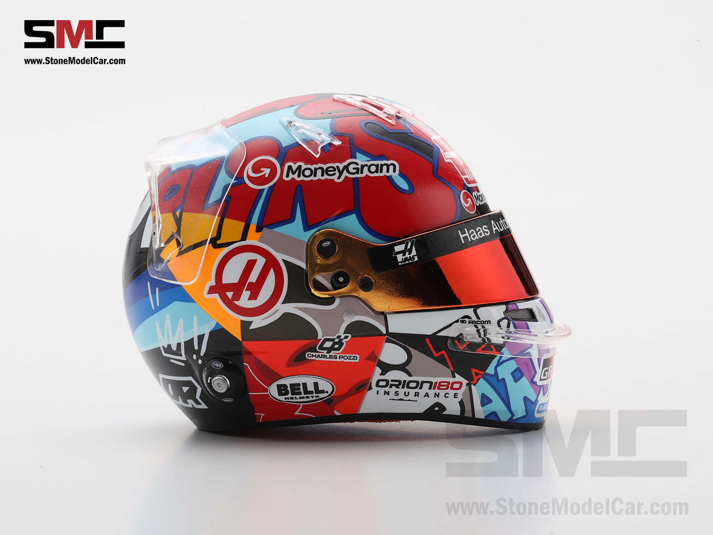 Haas F1 Team VF-25 #31 Esteban Ocon US Miami GP 2025 Spark 1:5 Miniature Helmet