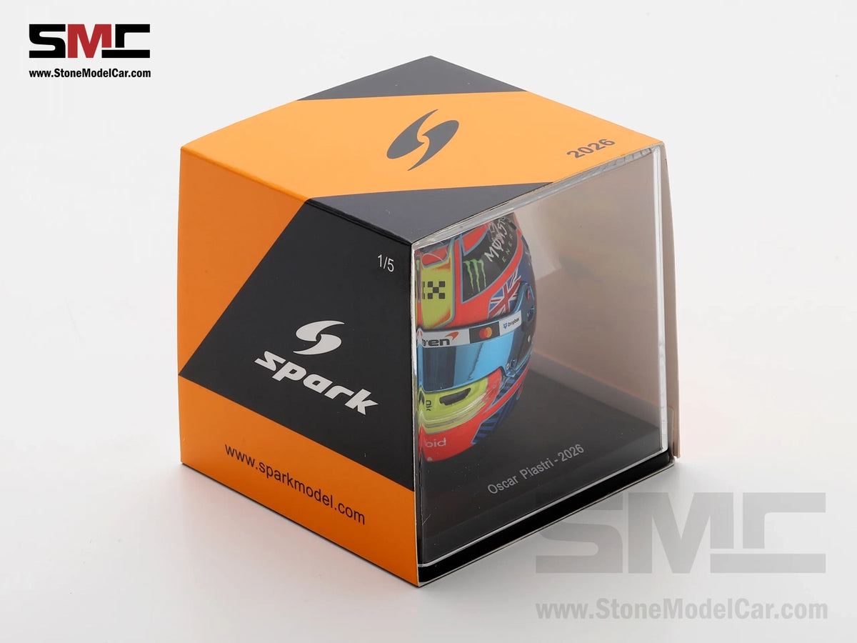 McLaren F1 MCL40 #81 Oscar Piastri Year 2026 Season Spark 1:5 Miniature Helmet 5HF244