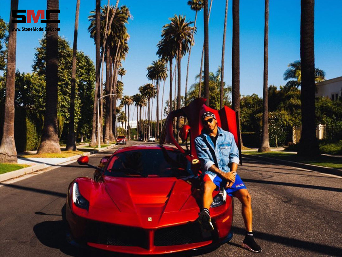 BBR High End Ferrari 1:18 LaFerrari Lewis Hamilton Metallic Red Fire Rosso Fuoco Metallizzato Full Open