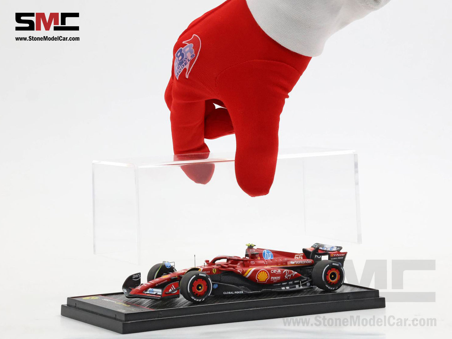 Ferrari F1 SF-24 #55 Carlos Sainz US GP 2nd Austin 2024 BBR 1:43 BBRC312B