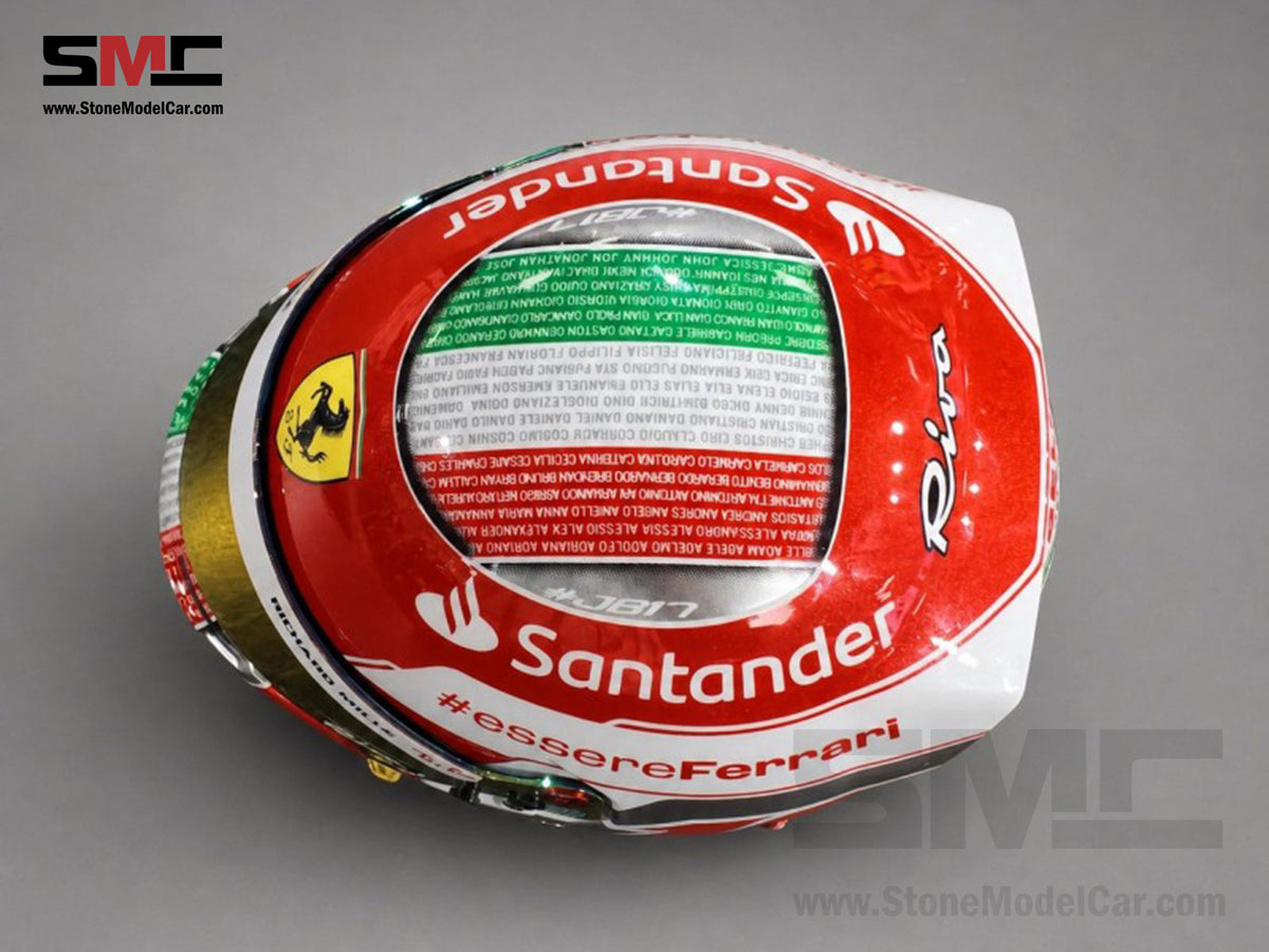 Ferrari F1 F1-75 #16 Charles Leclerc Abu Dhabi GP 2022 BELL 1:2 Miniature Helmet LE 256 pcs
