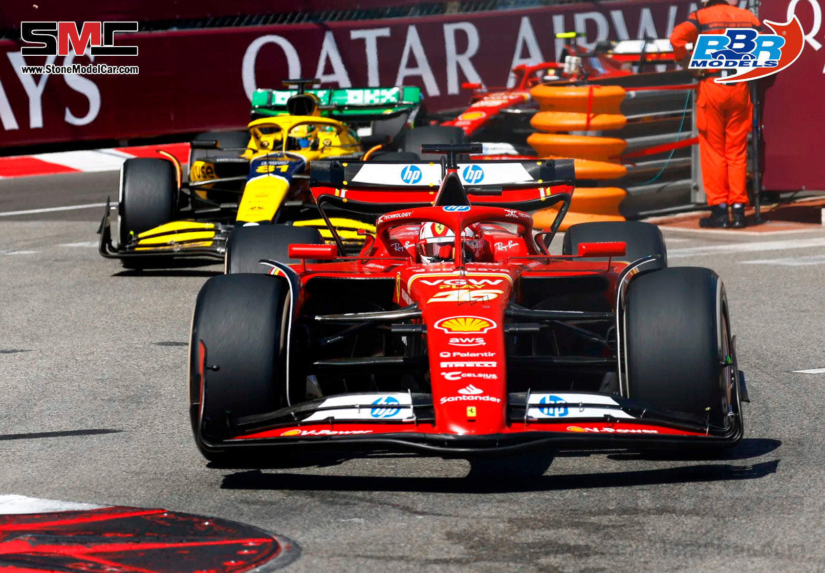 Ferrari SF-24 #16 Charles Leclerc - Vainqueur GP Monaco 2024 - Modèle 1/18 Par Looksmart - Boîte Fermée - Neuf