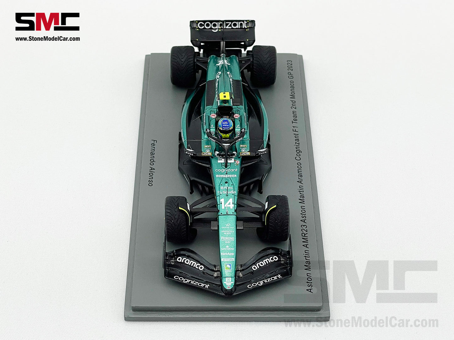 Aston Martin F1 AMR23 #14 Fernando Alonso Monaco GP 2nd 2023 1:43 Spark S8585