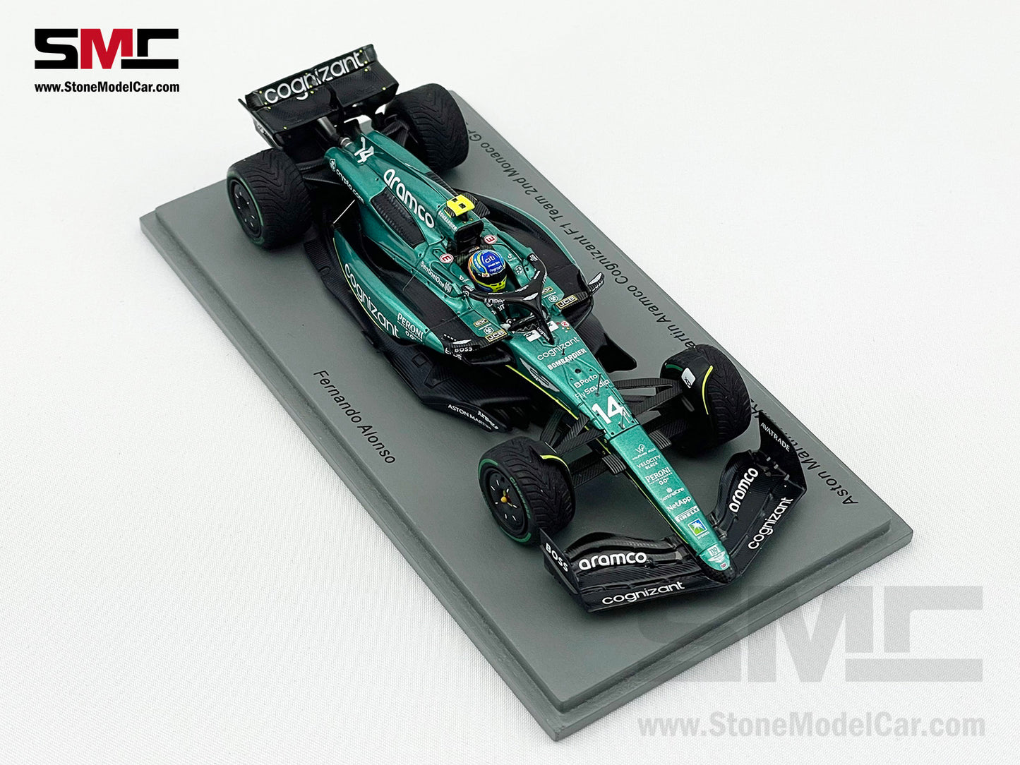 Aston Martin F1 AMR23 #14 Fernando Alonso Monaco GP 2nd 2023 1:43 Spark S8585