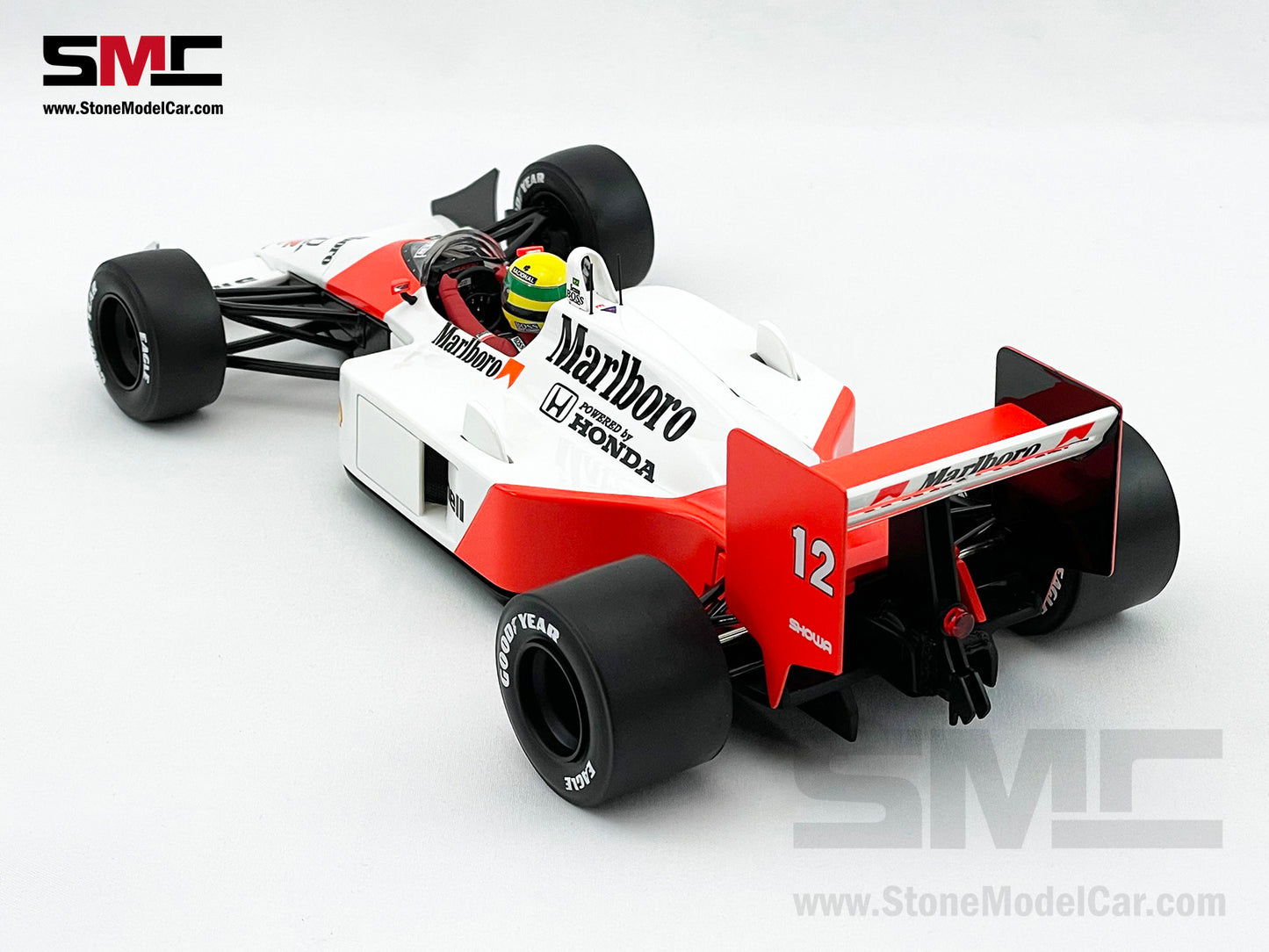 Mclaren MP4/4 #12 Ayrton Senna 1988 F1 World Champion 1:18 Premium X Full Open w Decal