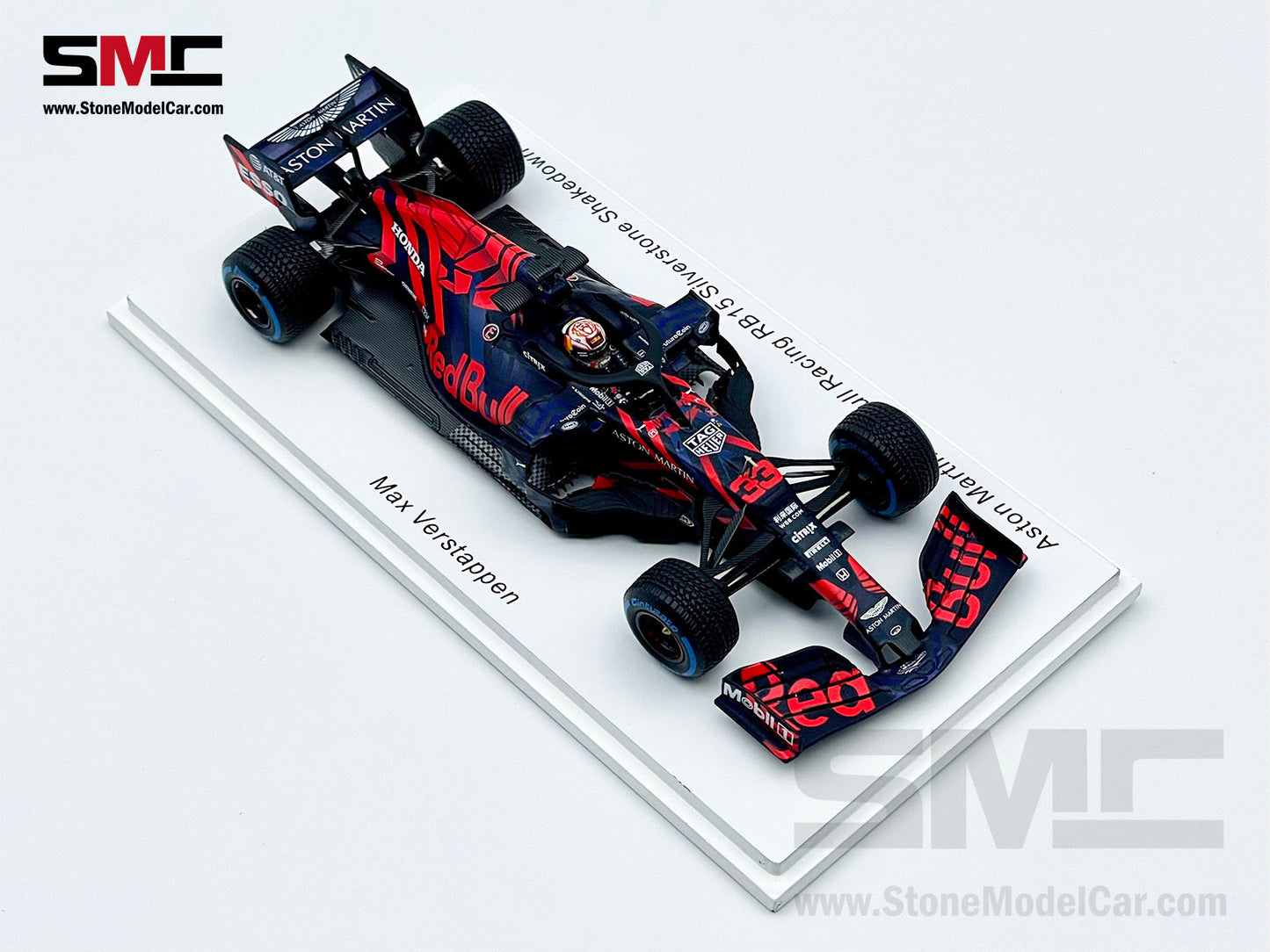 1:43 Spark Red Bull F1 RB15 33 Max Verstappen Silverstone Circuit Shakedown 2019