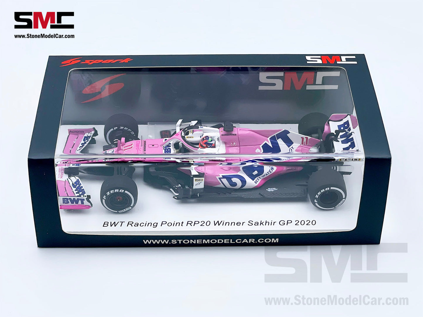 1:43 Spark BWT Racing Point F1 RP20 #11 Sergio Perez Sakhir 2020 1st Career Win