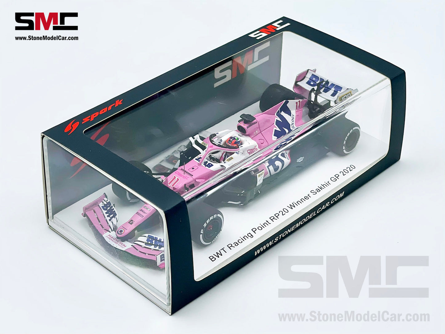 1:43 Spark BWT Racing Point F1 RP20 #11 Sergio Perez Sakhir 2020 1st Career Win