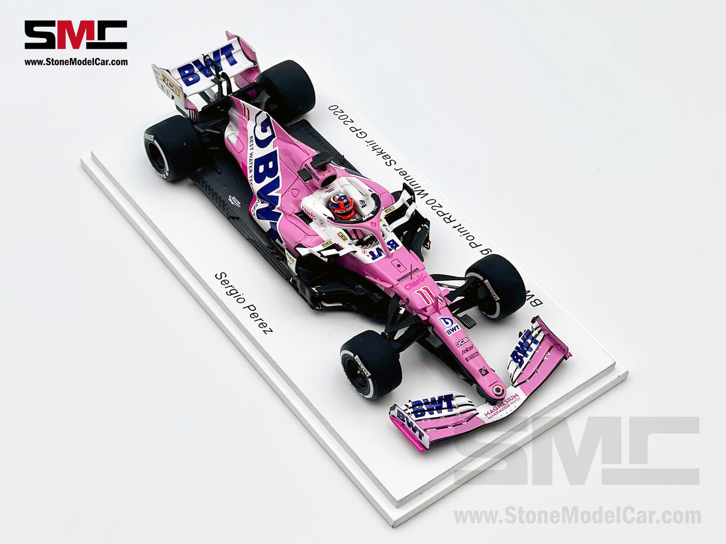 1:43 Spark BWT Racing Point F1 RP20 #11 Sergio Perez Sakhir 2020 1st Career Win