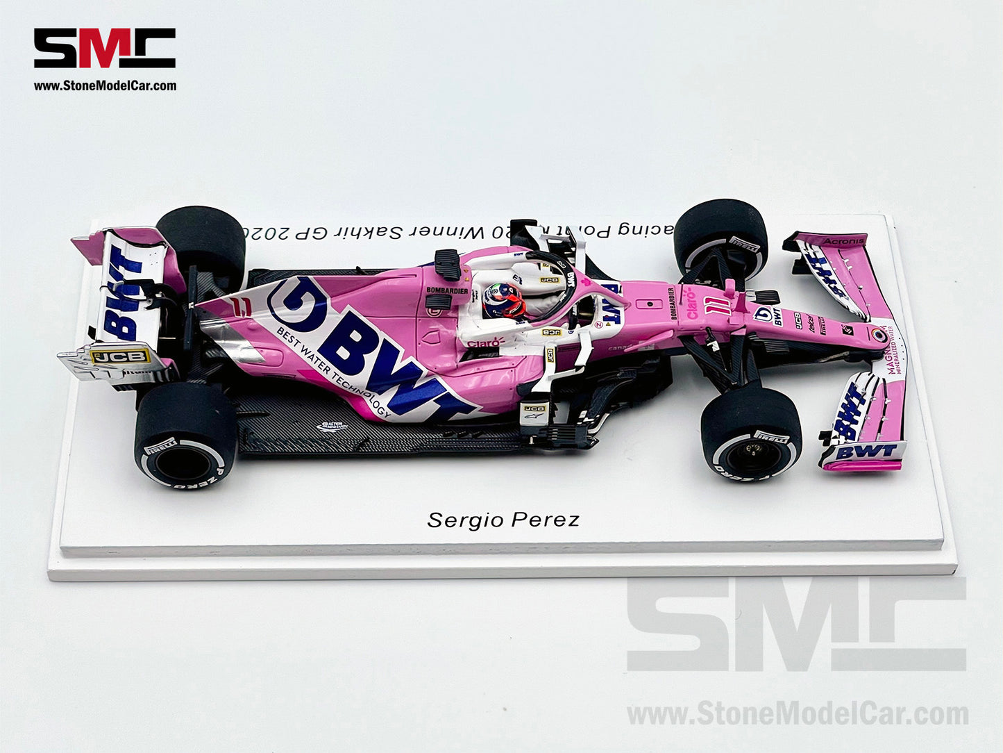 1:43 Spark BWT Racing Point F1 RP20 #11 Sergio Perez Sakhir 2020 1st Career Win