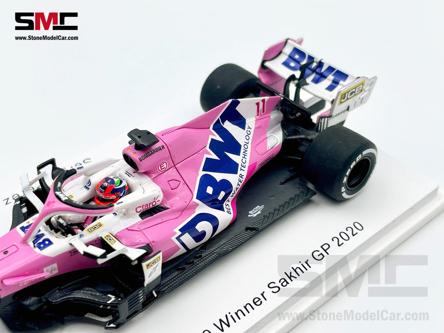 1:43 Spark BWT Racing Point F1 RP20 #11 Sergio Perez Sakhir 2020 1st Career Win