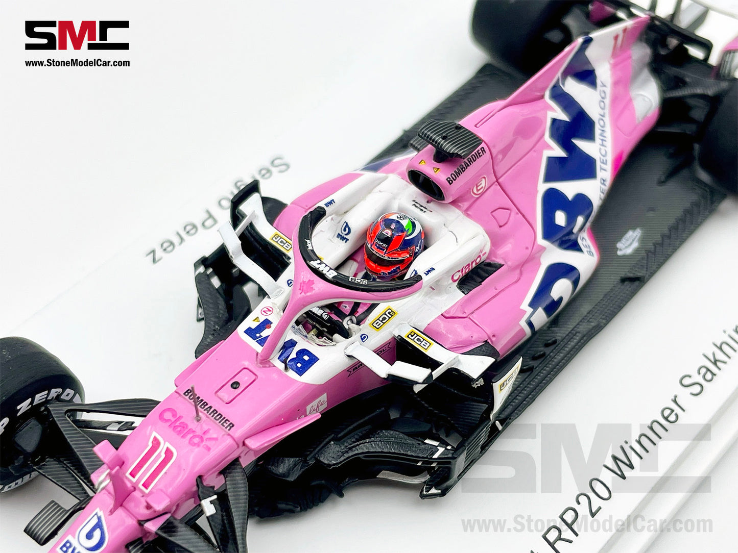 1:43 Spark BWT Racing Point F1 RP20 #11 Sergio Perez Sakhir 2020 1st Career Win