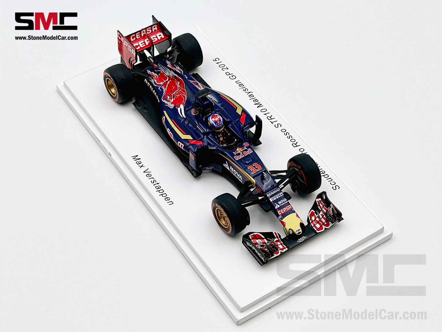 1:43 Spark Toro Rosso STR10 #33 Max Verstappen Malaysia 2015 F1 Youngest Point