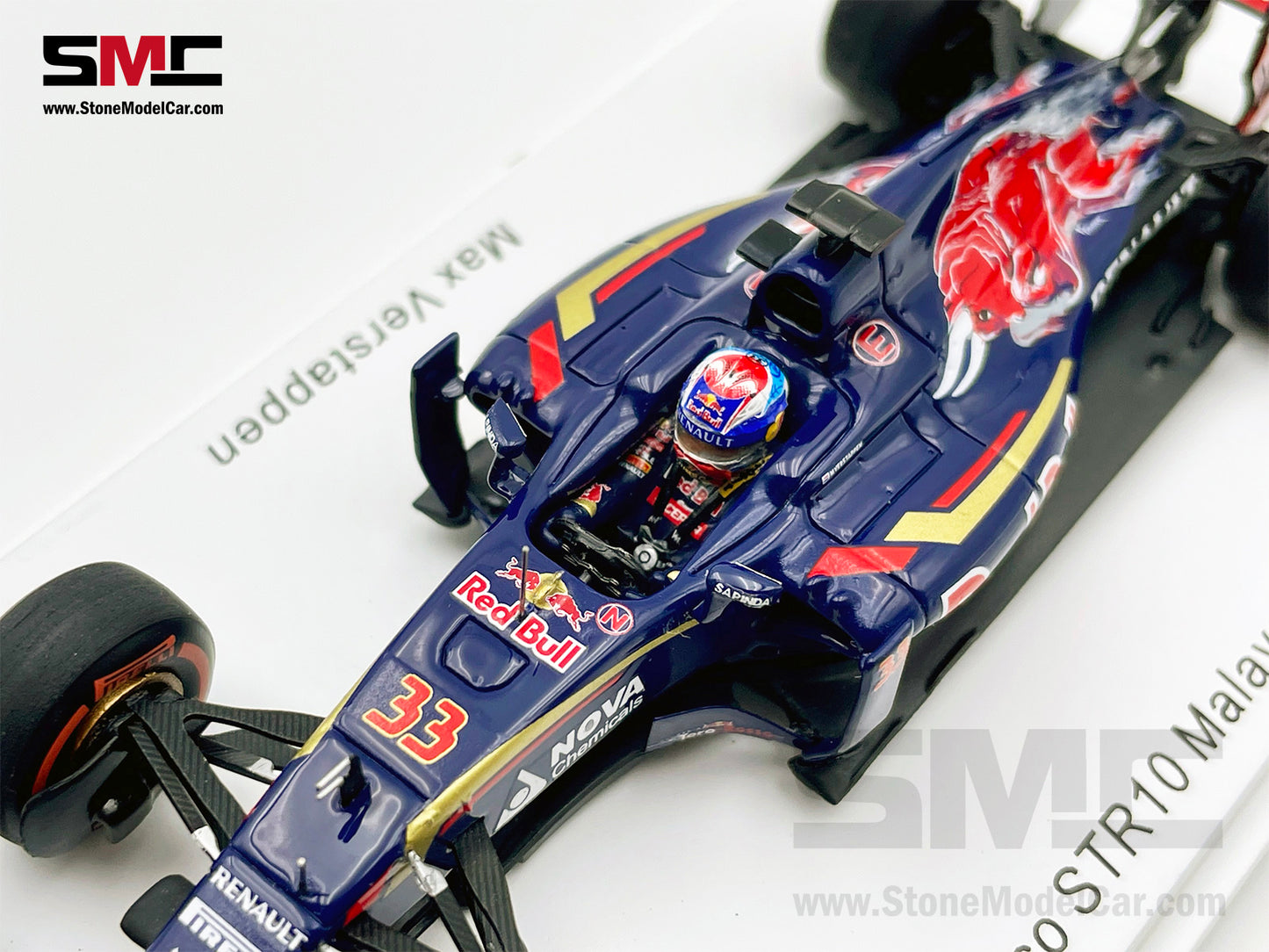 1:43 Spark Toro Rosso STR10 #33 Max Verstappen Malaysia 2015 F1 Youngest Point