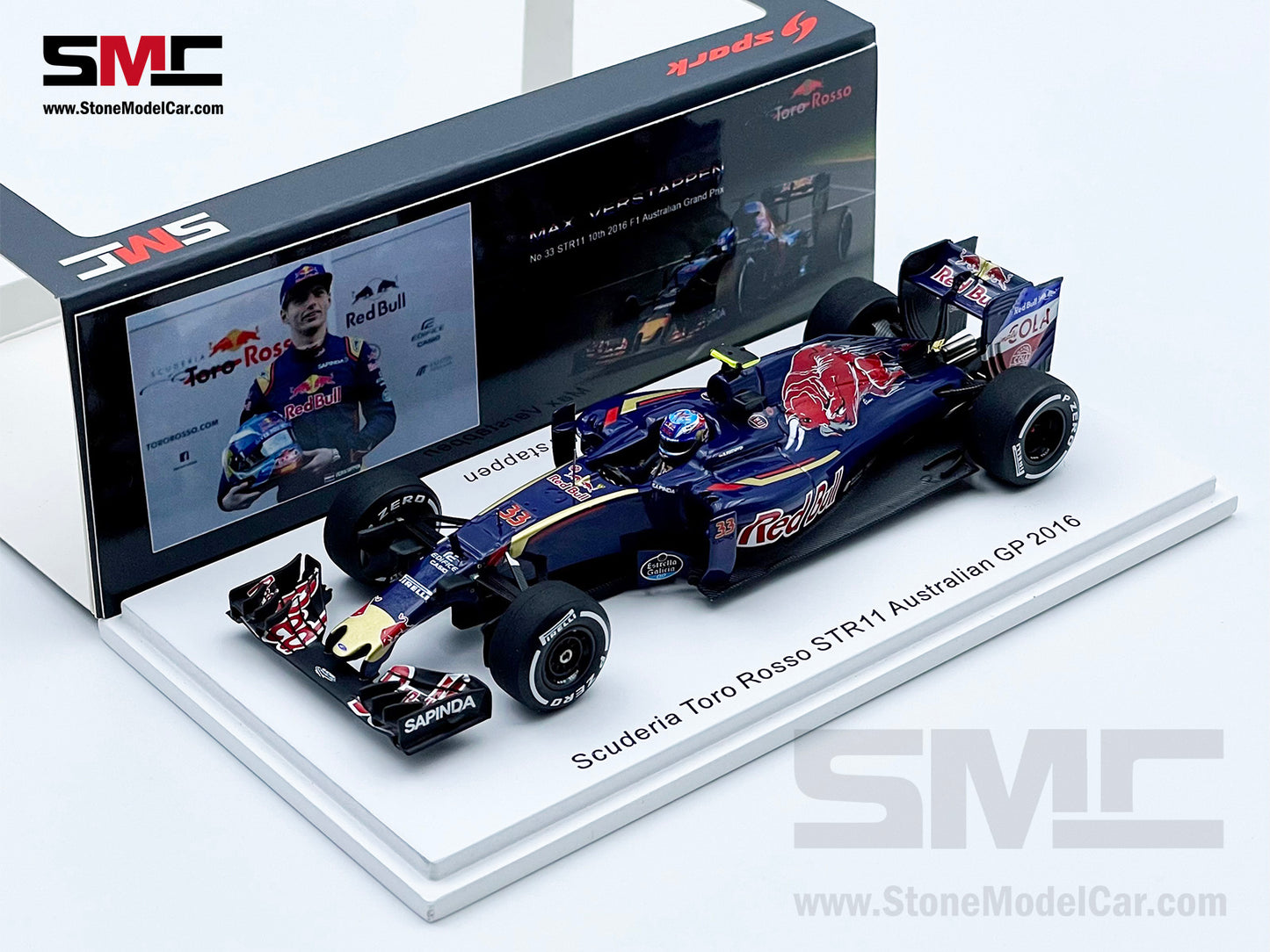1:43 Spark Toro Rosso F1 STR11 #33 Max Verstappen Austrlia GP 10th 2016 1st Race