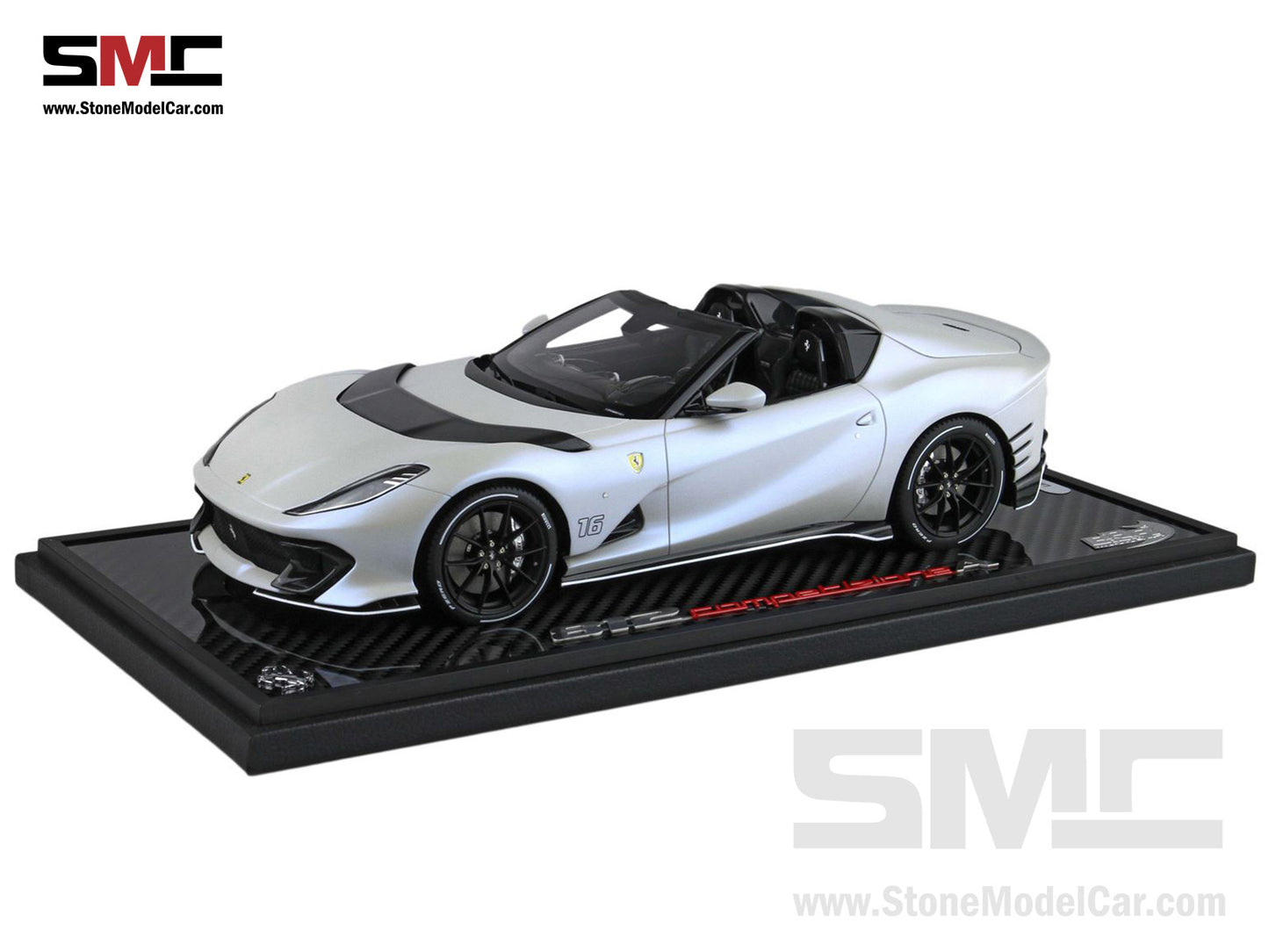 BBR Ferrari 812 Competizione A 2023 Matt White Onda Marina F1 #16 Charles Leclerc 1:18 Limited 5 Pcs