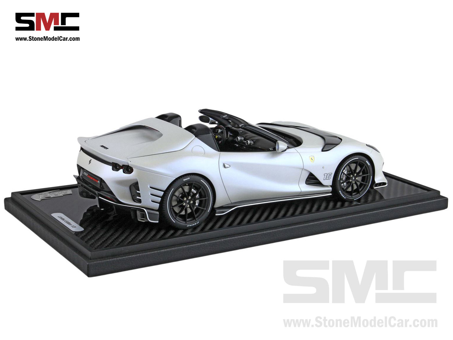 BBR Ferrari 812 Competizione A 2023 Matt White Onda Marina F1 #16 Charles Leclerc 1:18 Limited 5 Pcs