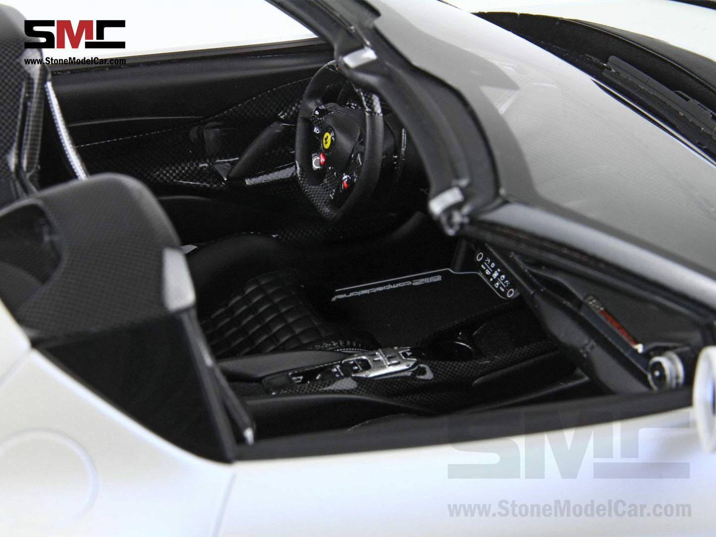 BBR Ferrari 812 Competizione A 2023 Matt White Onda Marina F1 #16 Charles Leclerc 1:18 Limited 5 Pcs