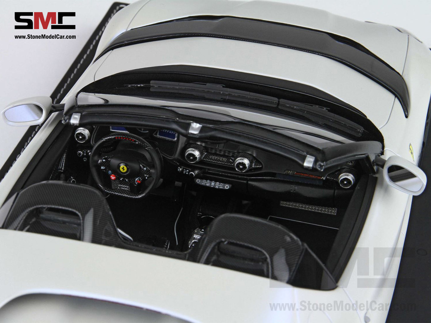 BBR Ferrari 812 Competizione A 2023 Matt White Onda Marina F1 #16 Charles Leclerc 1:18 Limited 5 Pcs