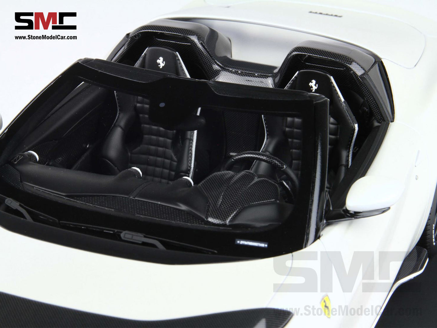 BBR Ferrari 812 Competizione A 2023 Matt White Onda Marina F1 #16 Charles Leclerc 1:18 Limited 5 Pcs