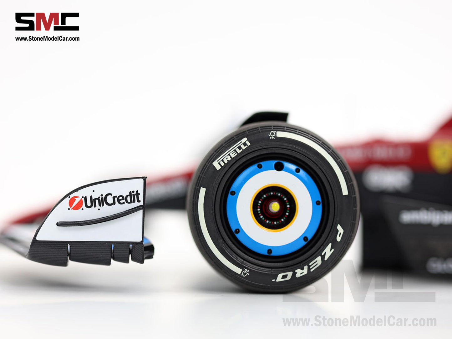 Ferrari F1 SF-25 #16 Charles Leclerc Miami GP 2025 Special Livery BBR 1:18 with Leather Base