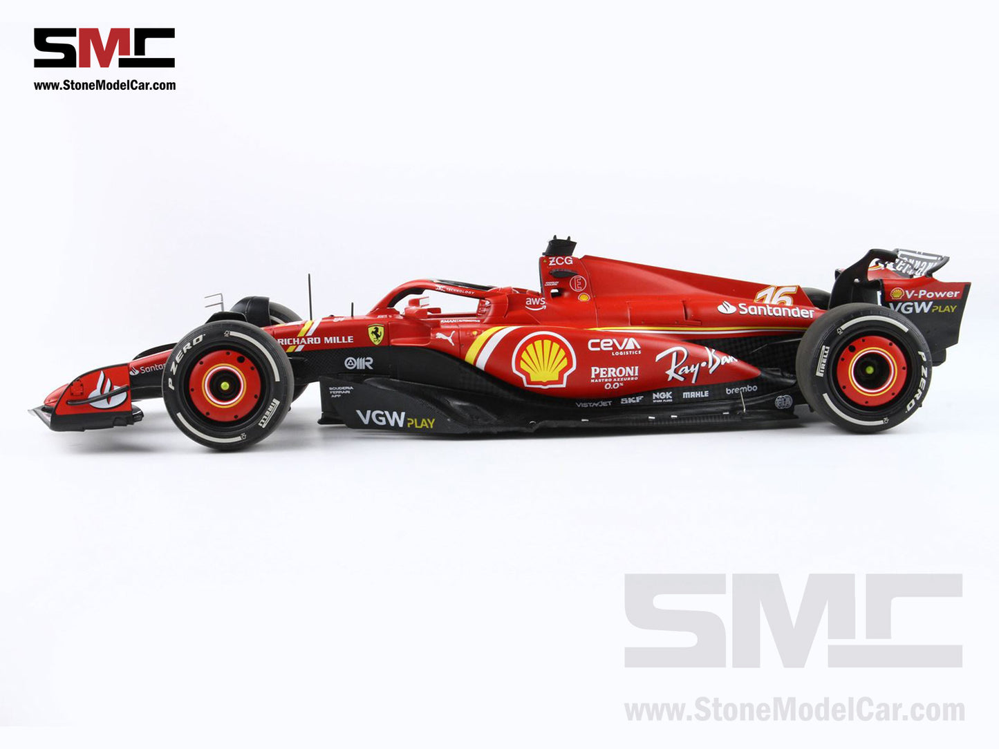 Ferrari F1 SF-24 #16 Charles Leclerc Australia GP 2024 BBR 1:18 Polifoam Packaging