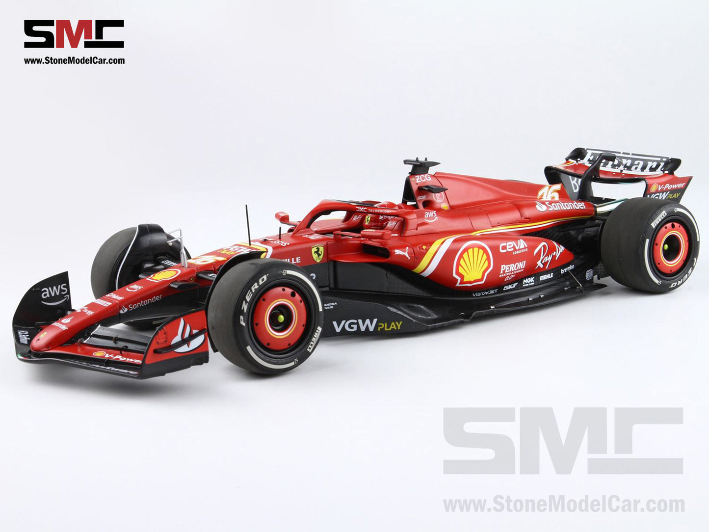 Ferrari F1 SF-24 #16 Charles Leclerc Australia GP 2024 BBR 1:18 Polifoam Packaging