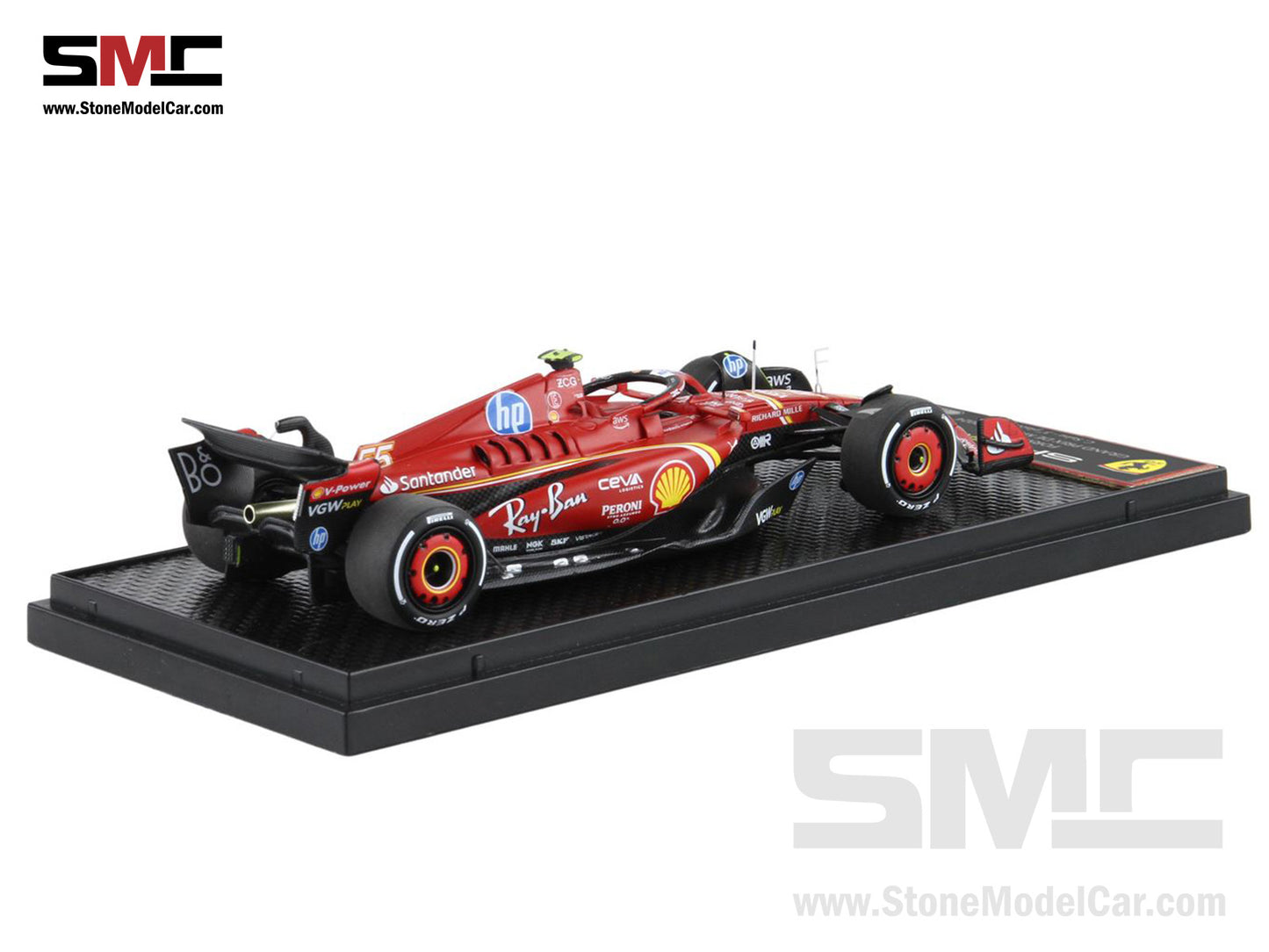 Ferrari F1 SF-24 #55 Carlos Sainz 3rd Monaco GP 2024 BBR 1:43 BBRC303B