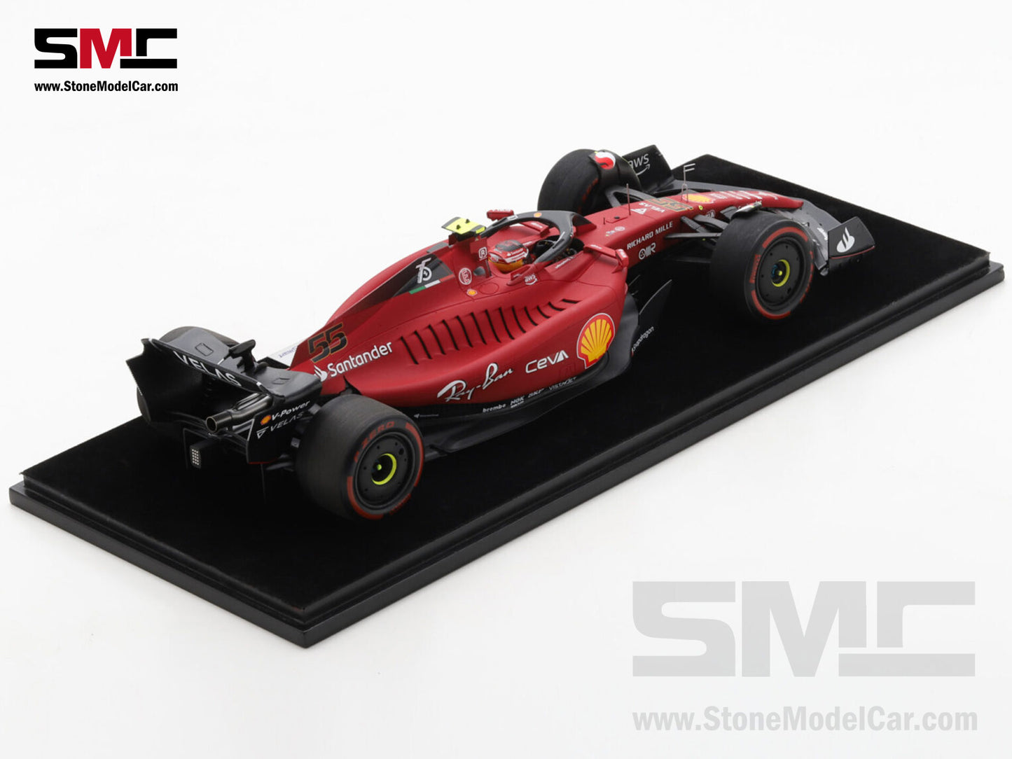 Ferrari F1 F1-75 #55 Carlos Sainz Great Britain GP 1st Win 2022 Looksmart 1:18 LS18F1043