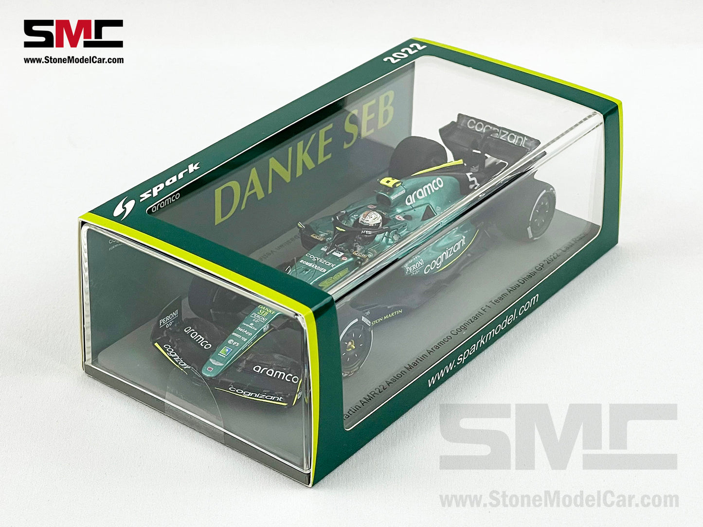 Aston Martin F1 AMR22 #5 Sebastian Vettel Abu Dhabi GP Last Race 2022 1:43 Spark
