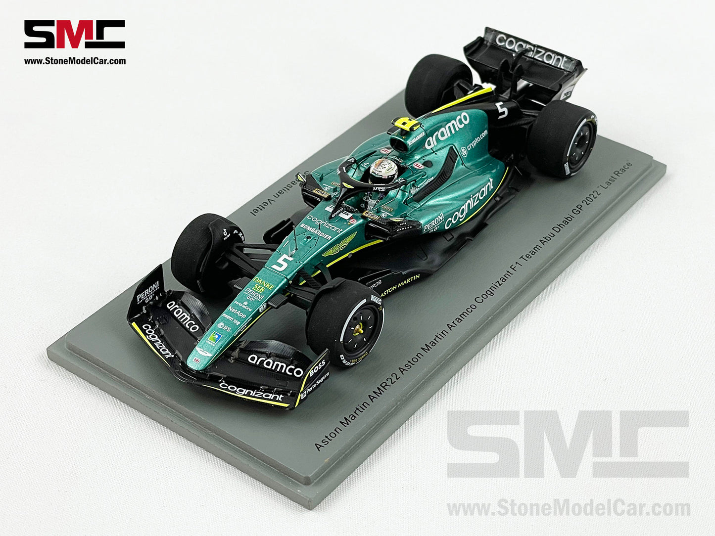 Aston Martin F1 AMR22 #5 Sebastian Vettel Abu Dhabi GP Last Race 2022 1:43 Spark
