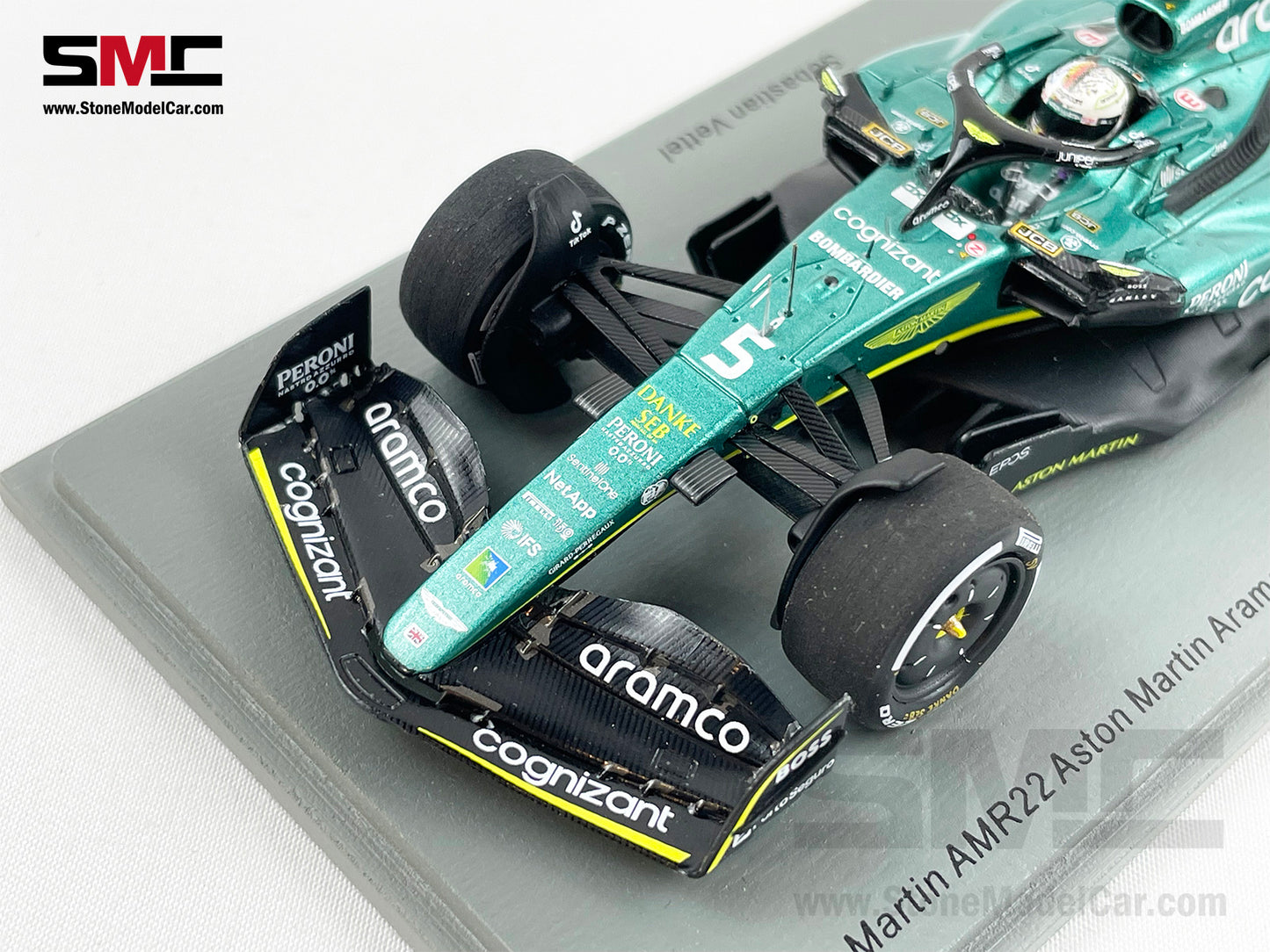 Aston Martin F1 AMR22 #5 Sebastian Vettel Abu Dhabi GP Last Race 2022 1:43 Spark