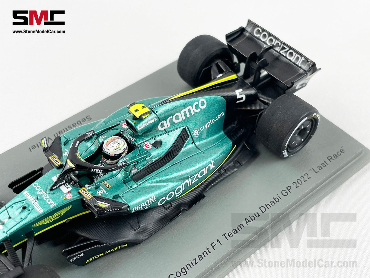 Aston Martin F1 AMR22 #5 Sebastian Vettel Abu Dhabi GP Last Race 2022 1:43 Spark