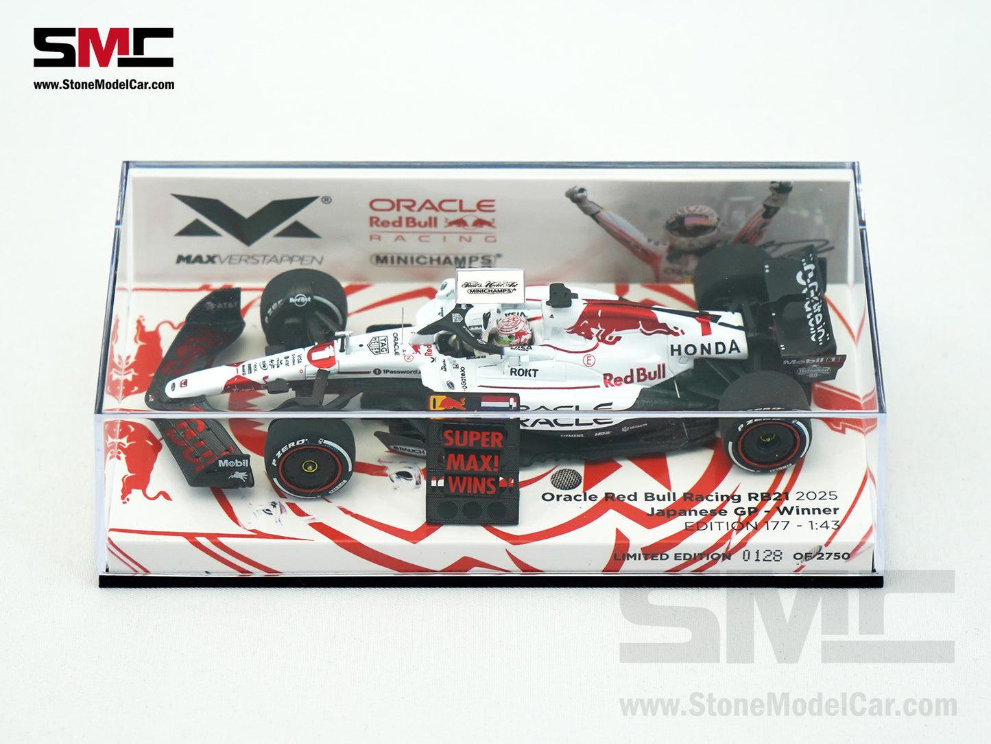 Red Bull F1 RB21 #1 Max Verstappen Japanese GP Winner 2025 1:43 MINICHAMPS MV Edition