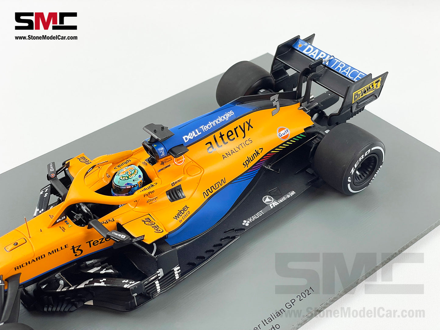 2021 Spark 1:18 Mclaren F1 MCL35M #3 Daniel Ricciardo Italy Monza Winner 18S602