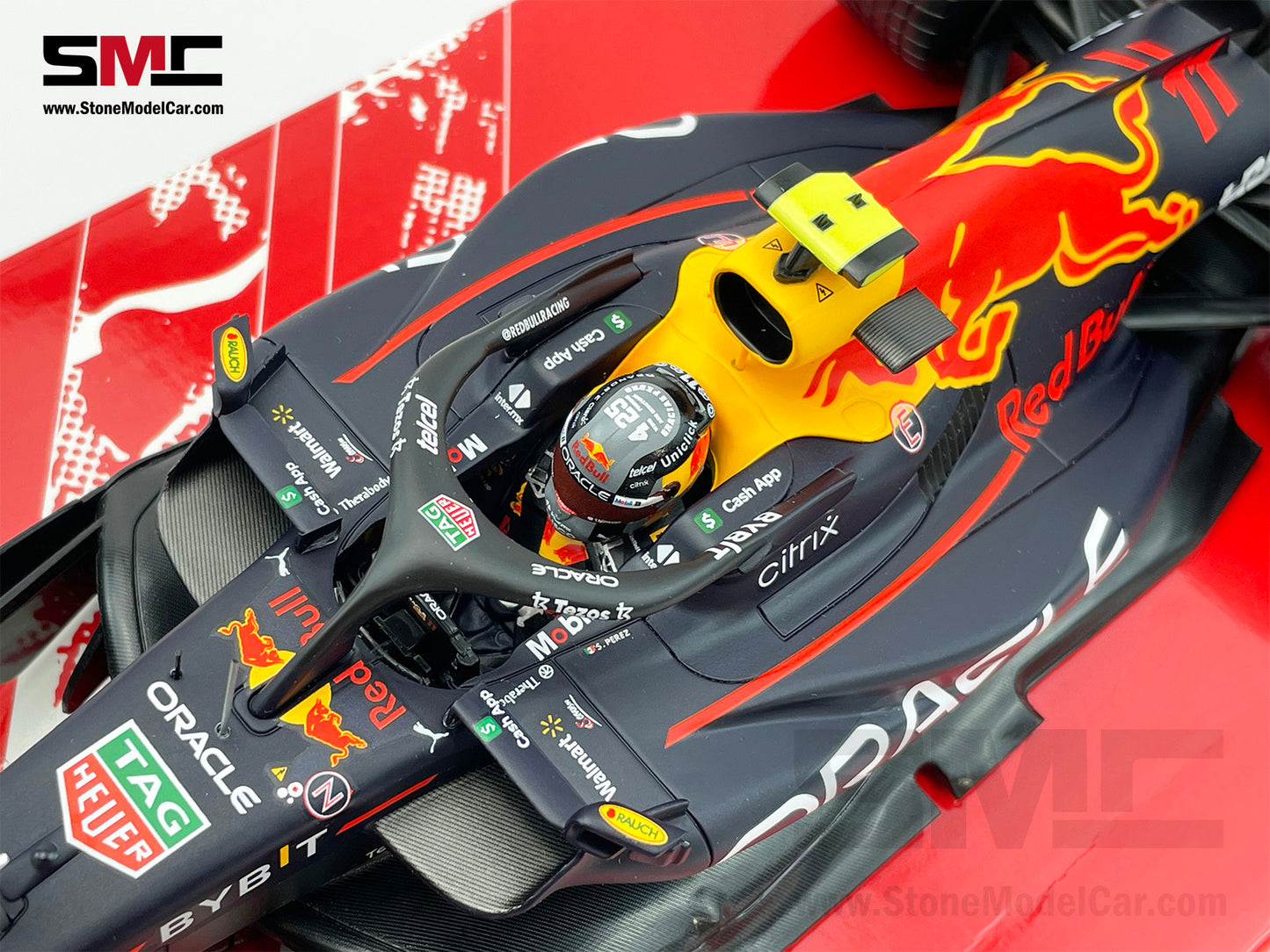 Red Bull F1 RB18 #11 Sergio Perez Monaco GP Winner 2022 with Rain Tires 1:18 MINICHAMPS