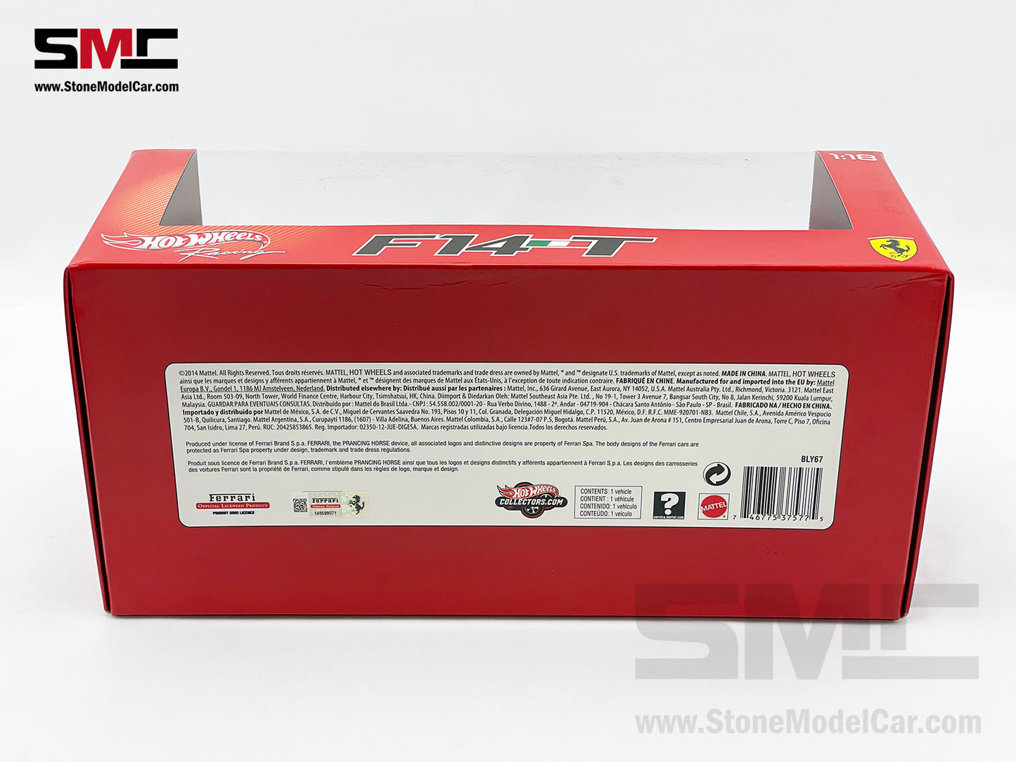 Ferrari F1 F14-T #14 Fernando Alonso Season 2014 1:18 Mattel Hot Wheels BLY67