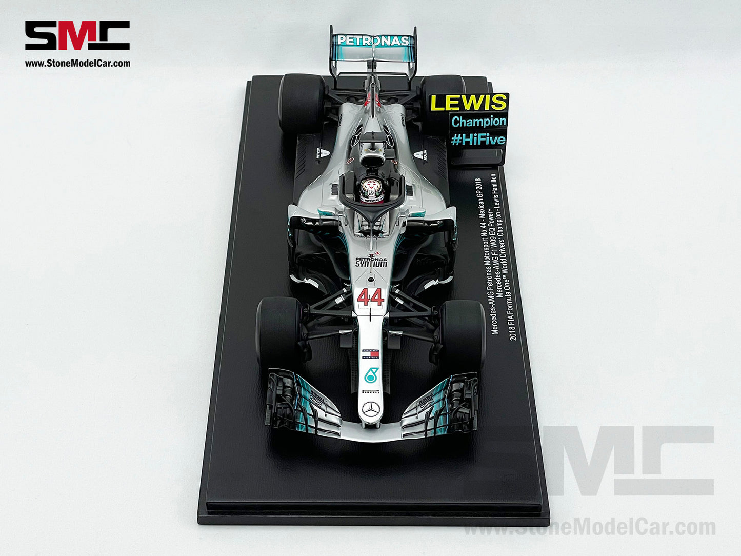 2018 5x World Champion Mercedes F1 W09 #44 Lewis Hamilton Mexico GP 1:18 Spark