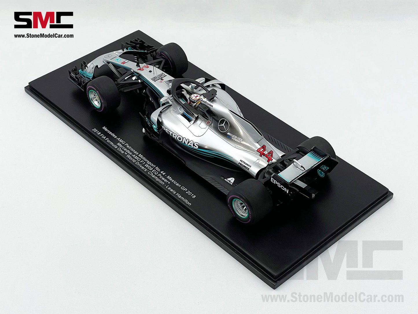 2018 5x World Champion Mercedes F1 W09 #44 Lewis Hamilton Mexico GP 1:18 Spark