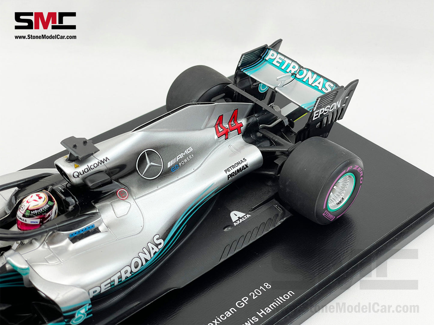 2018 5x World Champion Mercedes F1 W09 #44 Lewis Hamilton Mexico GP 1:18 Spark