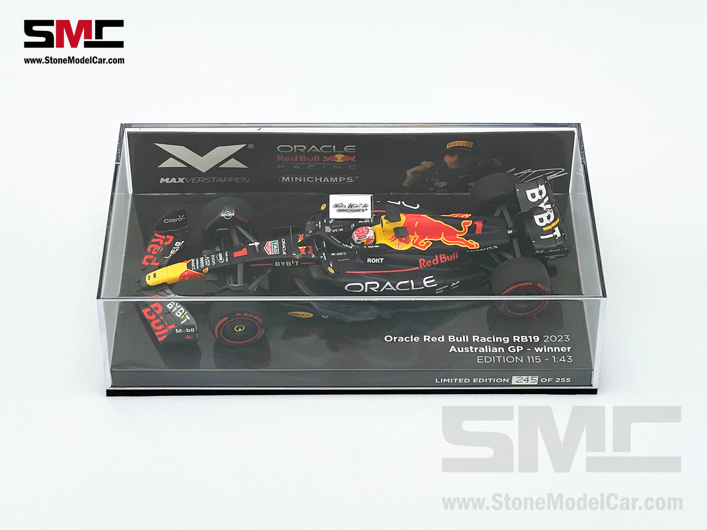Red Bull F1 RB19 #1 Max Verstappen Australia GP 2023 World Champion 1:43 MINICHAMPS