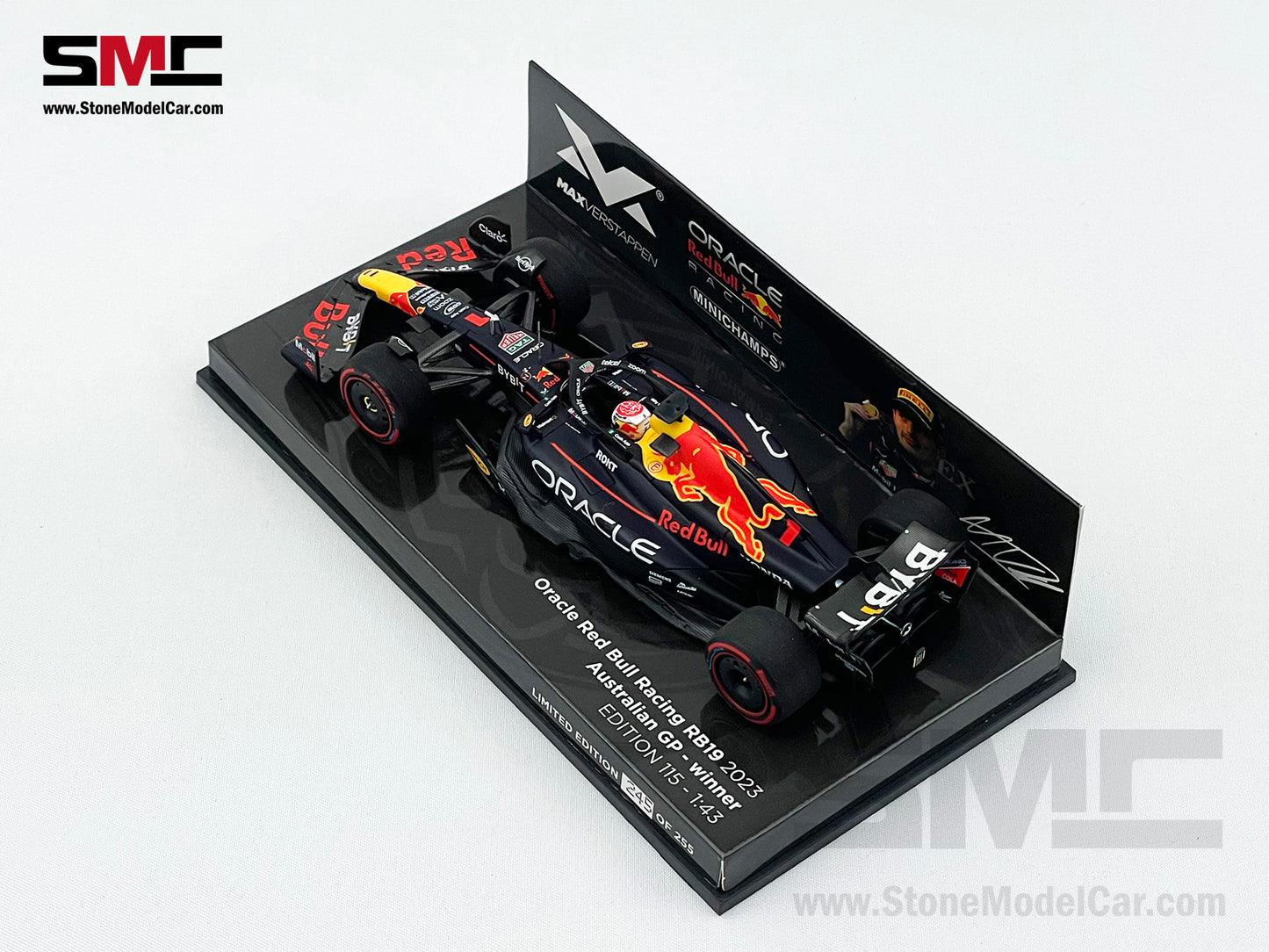 Red Bull F1 RB19 #1 Max Verstappen Australia GP 2023 World Champion 1:43 MINICHAMPS
