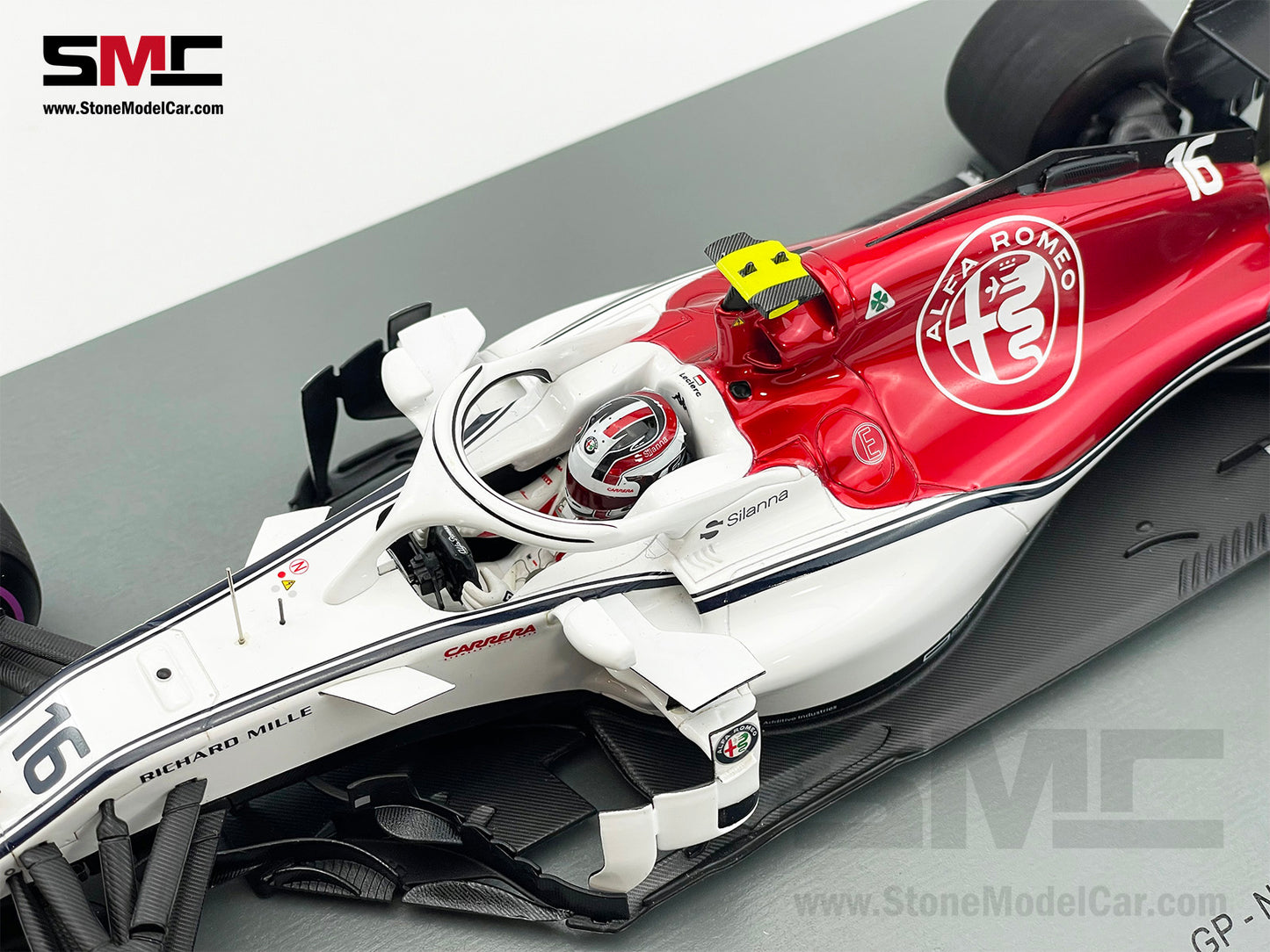 Alfa Romeo C37 #16 Charles Leclerc Azerbaijan 6th 2018 1st F1 Point 1:18 Spark