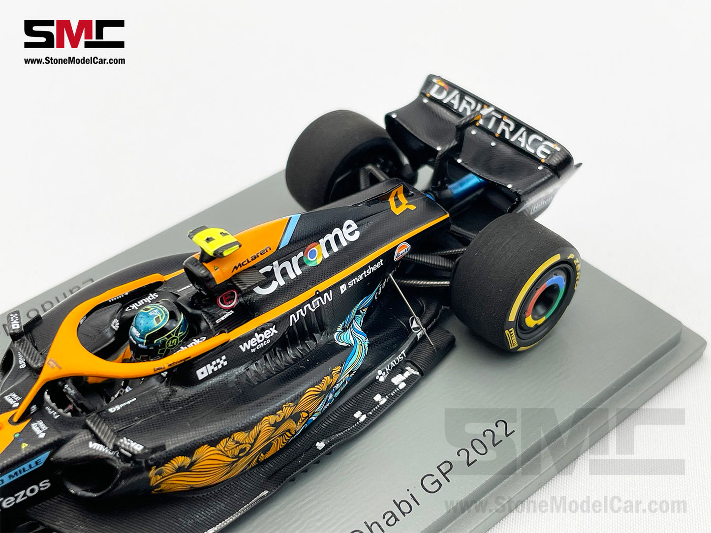 2022 Mclaren F1 MCL36 #4 Lando Norris Abu Dhabi GP 6th Special Livery 1:43 Spark S8554